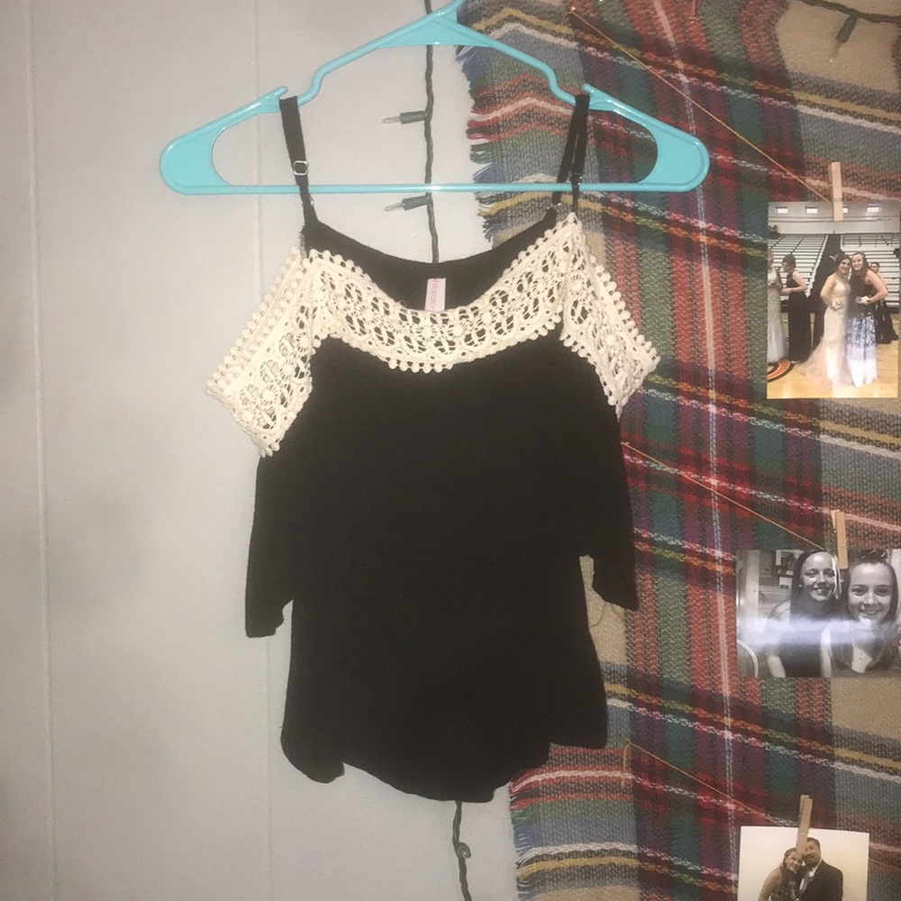 Off the shoulder crop top